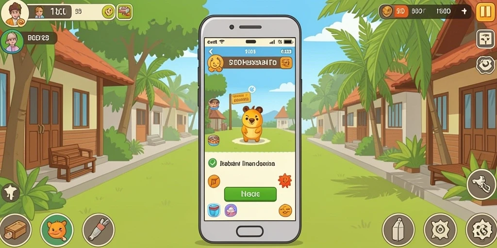 Screenshot gameplay menunjukkan aksi seru dan tantangan di A7777.
